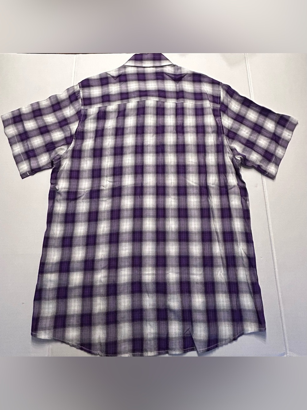 DIXXON Flannel Co 65 Roses Bamboo Short Sleeve Button Up Men's Size XL Purple - Picture 5 of 8